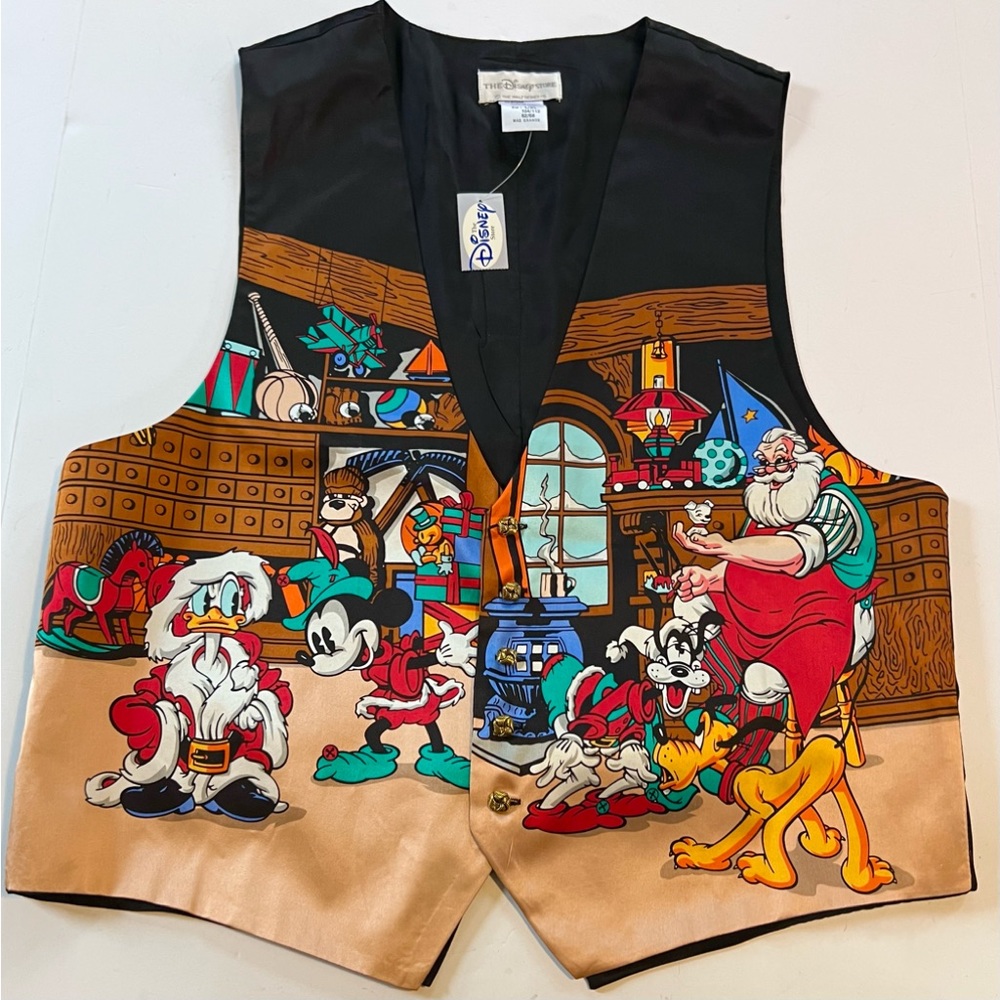❌SOLD❌ NWT Vintage Disney Christmas Vest - Picture 1 of 7
